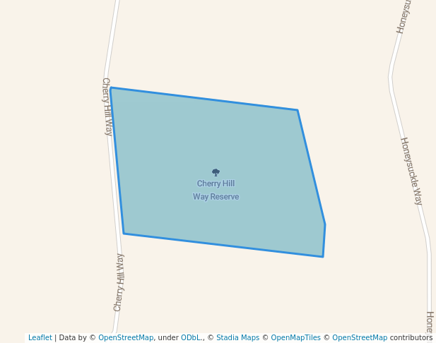 walking in Cherry Hill Way Reserve map in Chirnside Park