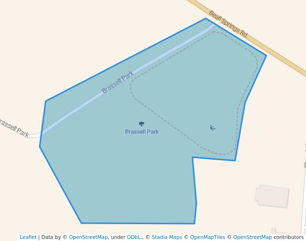 walking in Brassell Park map in Gibson