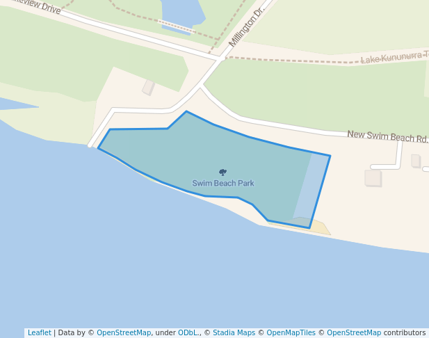 walking in Swim Beach Park map in Kununurra