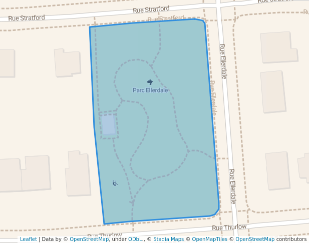walking in Ellerdale Park map in Hampstead
