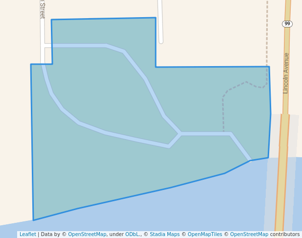 walking in Riverfront Park map in Wamego