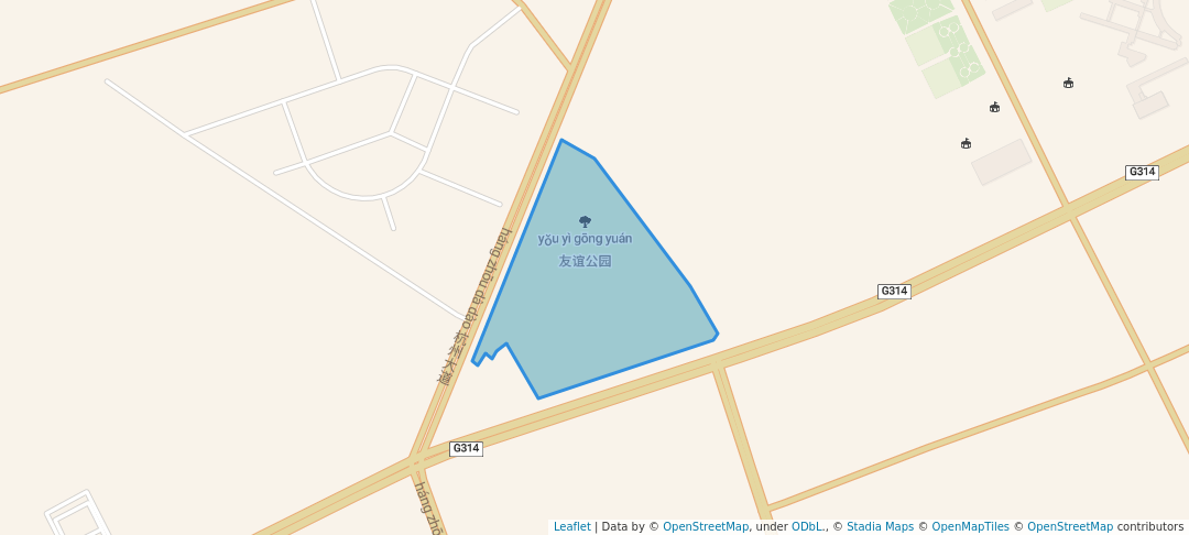 walking in 友谊公园 map in Aksu Prefecture