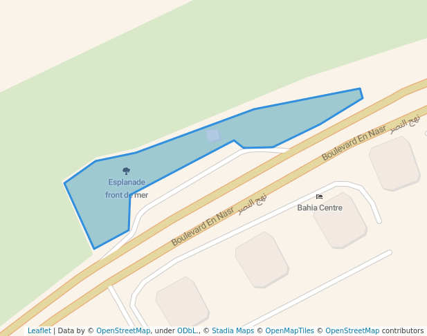 Esplanade front de mer