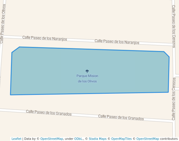 walking in Parque Mision de los Olivos map in Santa Rosa