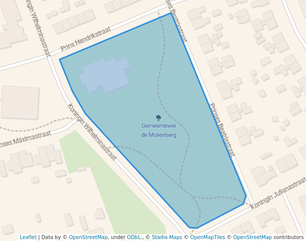 walking in Gemeentewei de Molenberg map in Elst