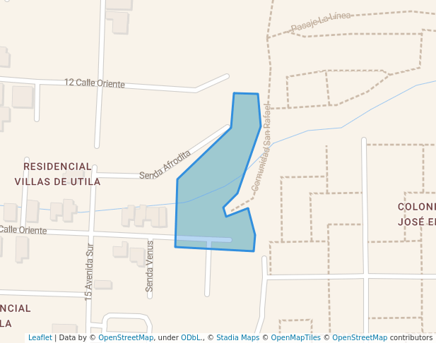 walking in Zona Verde Bethania map in Santa Tecla