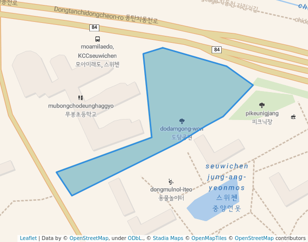 walking in 도담공원 map in Hwaseong-si