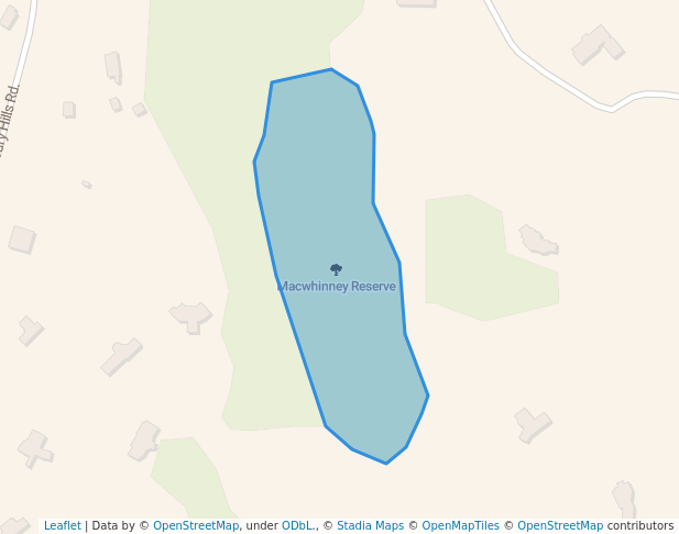 walking in Macwhinney Reserve map in Drury