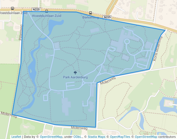 walking in Park Aardenburg map in Doorn