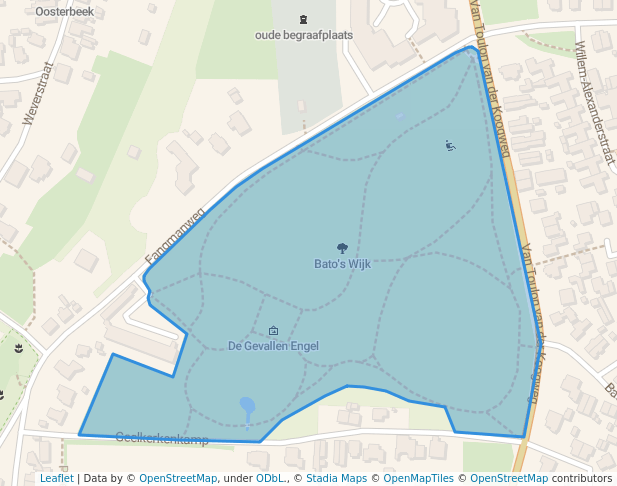walking in Bato's Wijk map in Oosterbeek