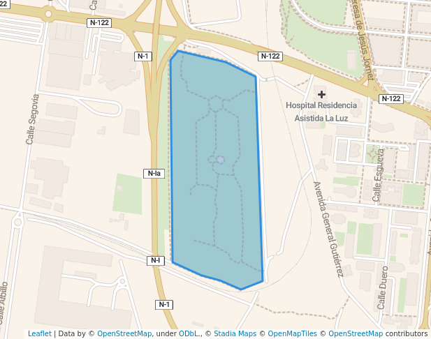 Parque General Gutiérrez in Aranda de Duero | Map and Routes
