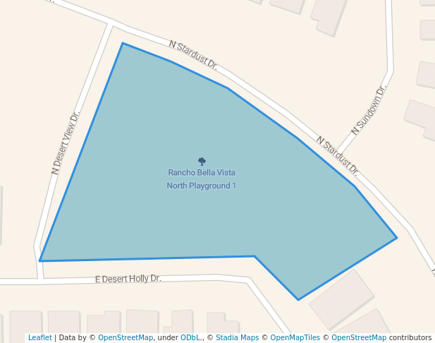 walking in Rancho Bella Vista North Playground 1 map in San Tan Valley