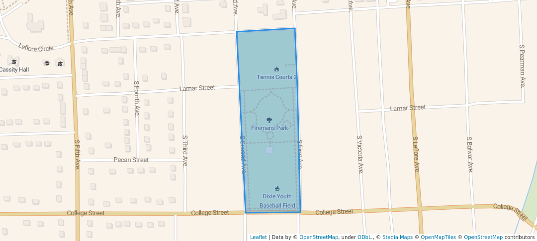 walking in Firemans Park map in Cleveland