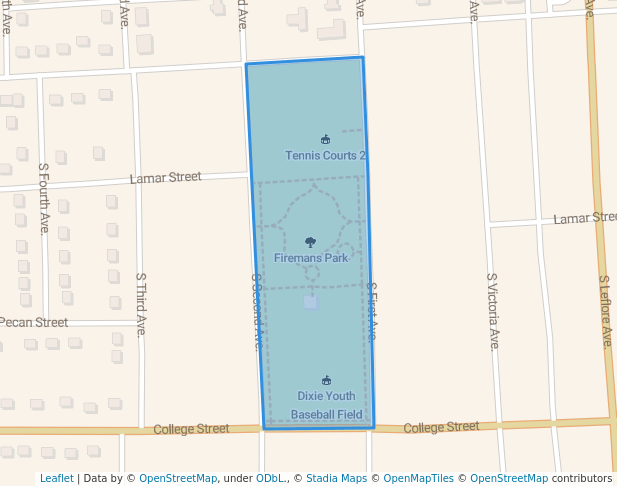 walking in Firemans Park map in Cleveland