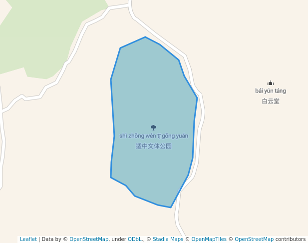 walking in 适中文体公园 map in Longyan