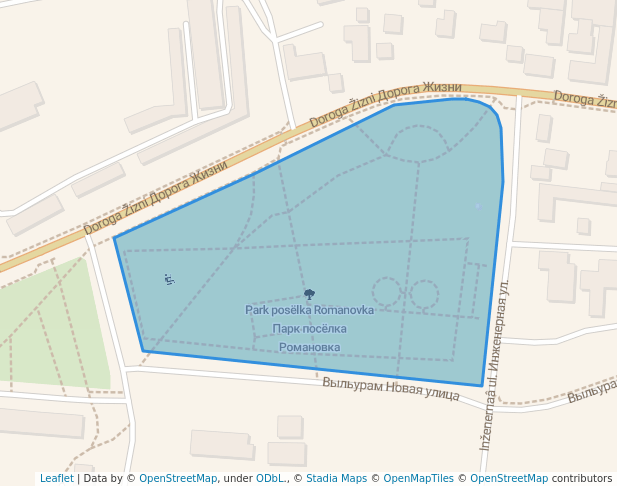 Парк посёлка Романовка