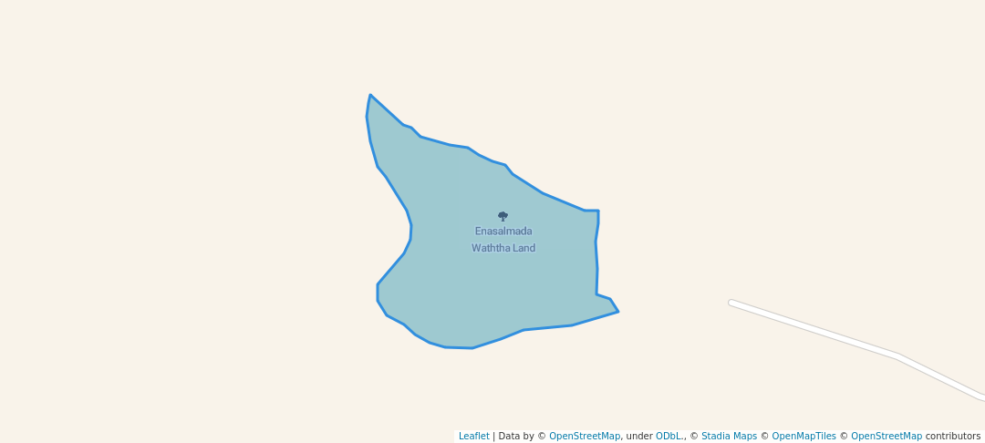 walking in Enasalmada Waththa Land map in Matale