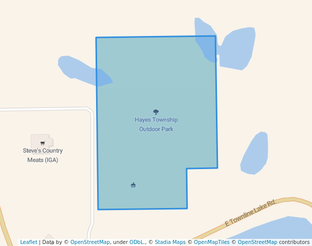 walking in Hayes Township Outdoor Park map in Harrison