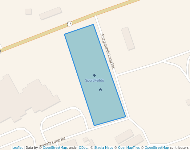 walking in Sport Feilds map in Sundance