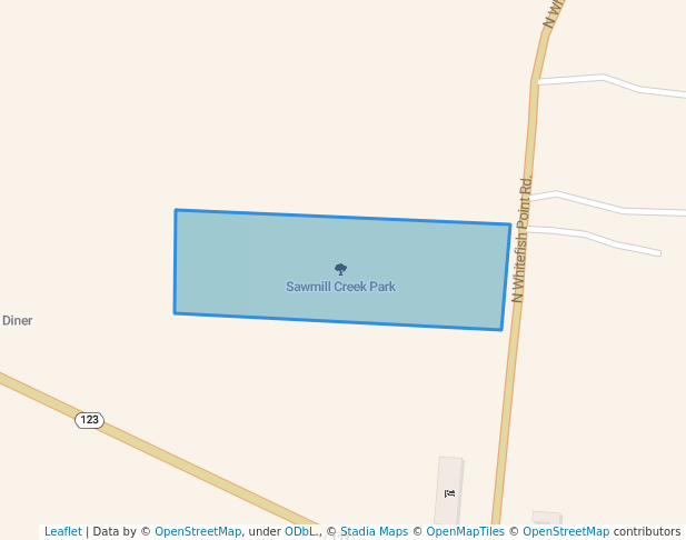 walking in Sawmill Creek Park map in Paradise