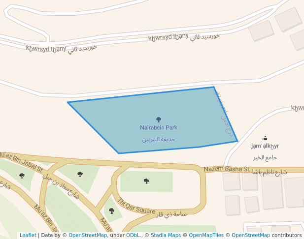 walking in Nairabein Park‎ map in Damascus