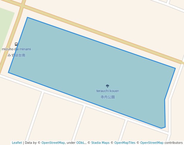 walking in 寺内公園 map in Katori