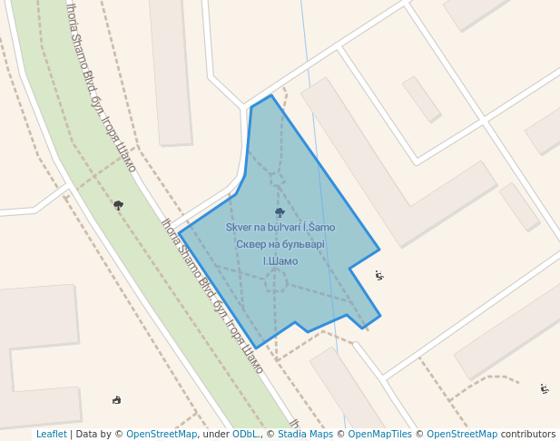 Сквер на бульварі І.Шамо