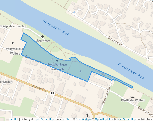 Freizeitanlagen an der Ach