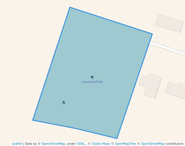 walking in Leawood Park map in Grimsby