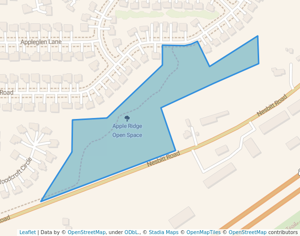 Apple Ridge Open Space in Madison | Map and Routes