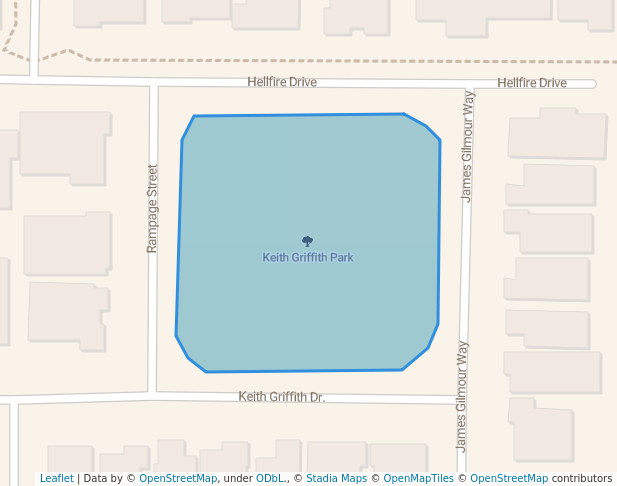 Keith Griffith Park in Darch | Map and Routes