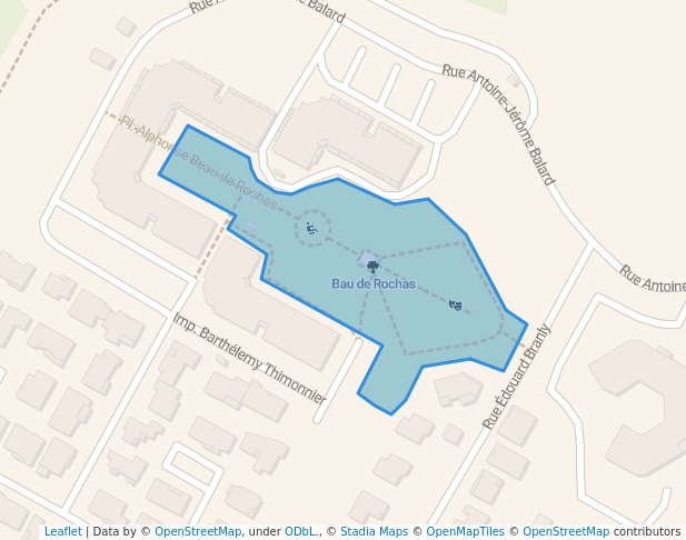 walking in Bau de Rochas map in Grabels