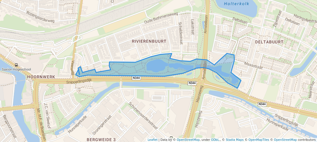 walking in Venenpark map in Deventer