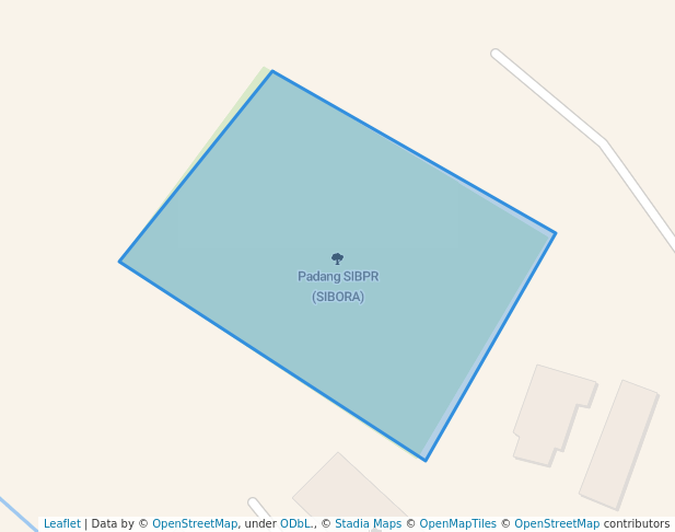 walking in Padang SIBPR map in Ranau
