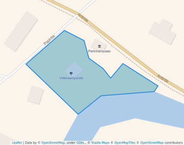 walking in Veteraanipuisto map in Merikarvia