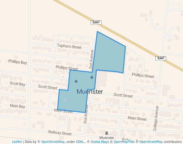 walking in Muenster Jubilee Memorial Park map in Muenster
