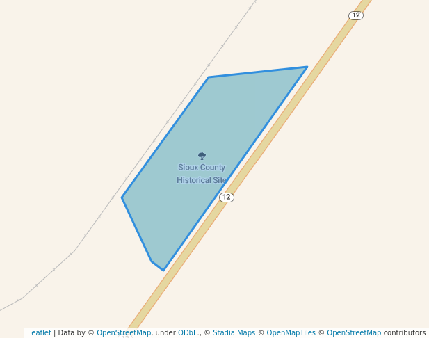 walking in Sioux County Historical Site map in Hawarden