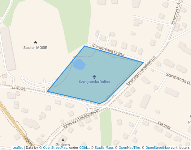 walking in Szwajcarska Dolina map in Czechowice-Dziedzice