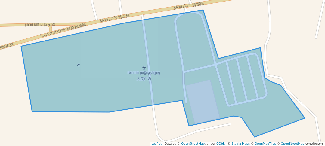 walking in 人民广场 map in Panghsang