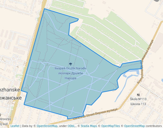 Дружби народів лісопарк