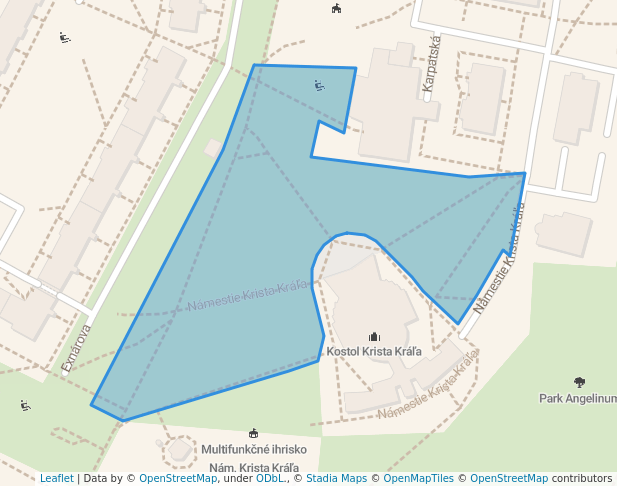 Námestie Krista Kráľa in Prešov | Map and Routes