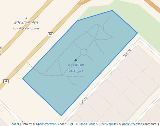 walking in ارض الاحلام map in Baghdad