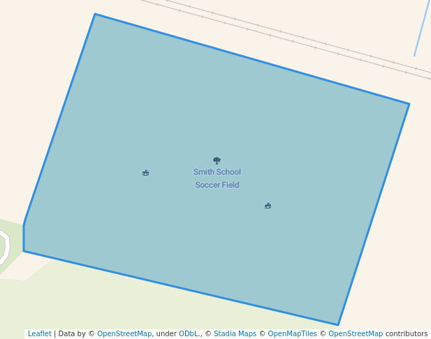 walking in Smith School Soccer Field map in Grimsby