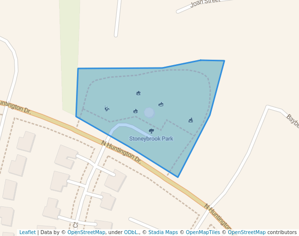 walking in Stoneybrook Park map in Algonquin