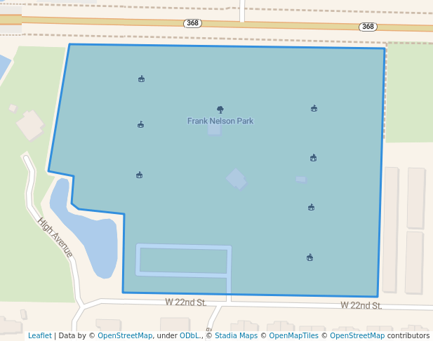 walking in Frank Nelson Park map in Panama City