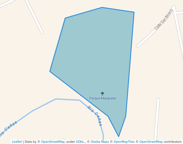 walking in Parque Maiquetía map in Escazú