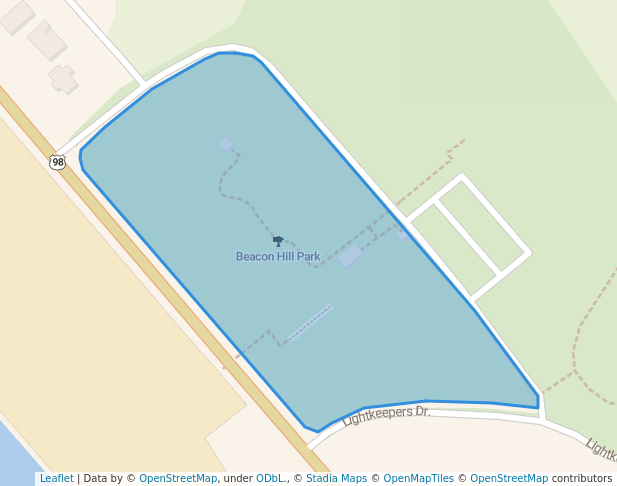 walking in Beacon Hill Park map in Port St. Joe