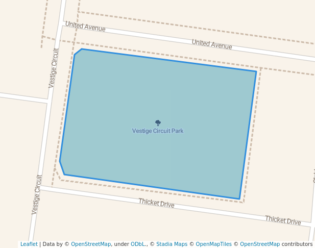 walking in Vestige Circuit Park map in Tarneit