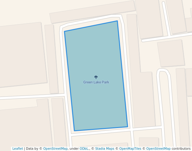 walking in Green Lake Park map in Phnom Penh