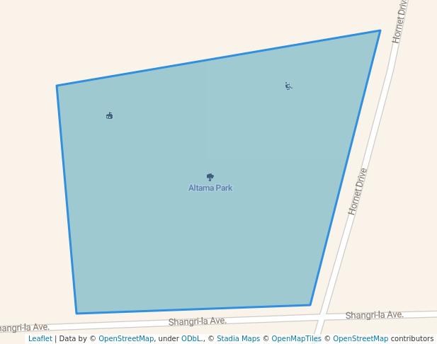 walking in Altama Park map in Brunswick